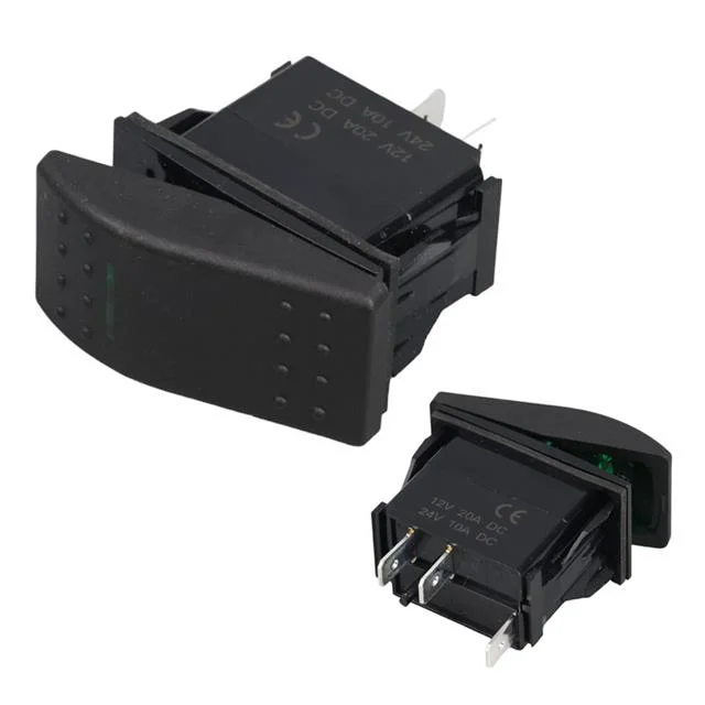 İnce Işık Sembollü Işıklı 3 Pinli On-Off 12-24V Marin Switch