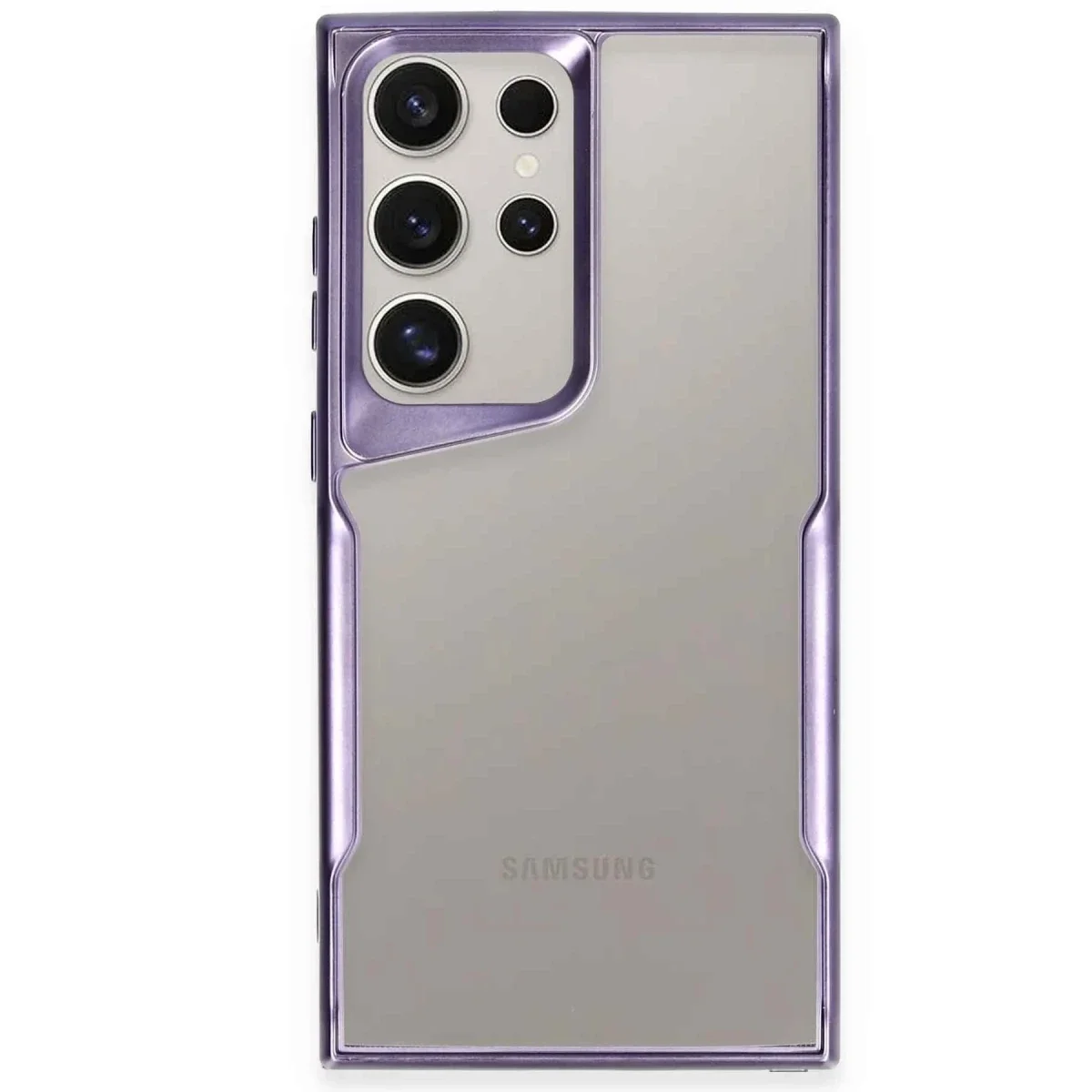 Samsung Galaxy S25 Ultra Kılıf Boyi Silikon Kapak - Derin Mor
