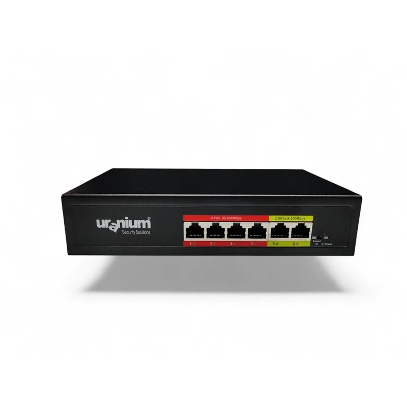 POE-4002-48W 4 Port 10/100 + 2 Port 10/100 RJ45 Uplınk Watch-dog Poe Swıtch(realtek Chıpset)