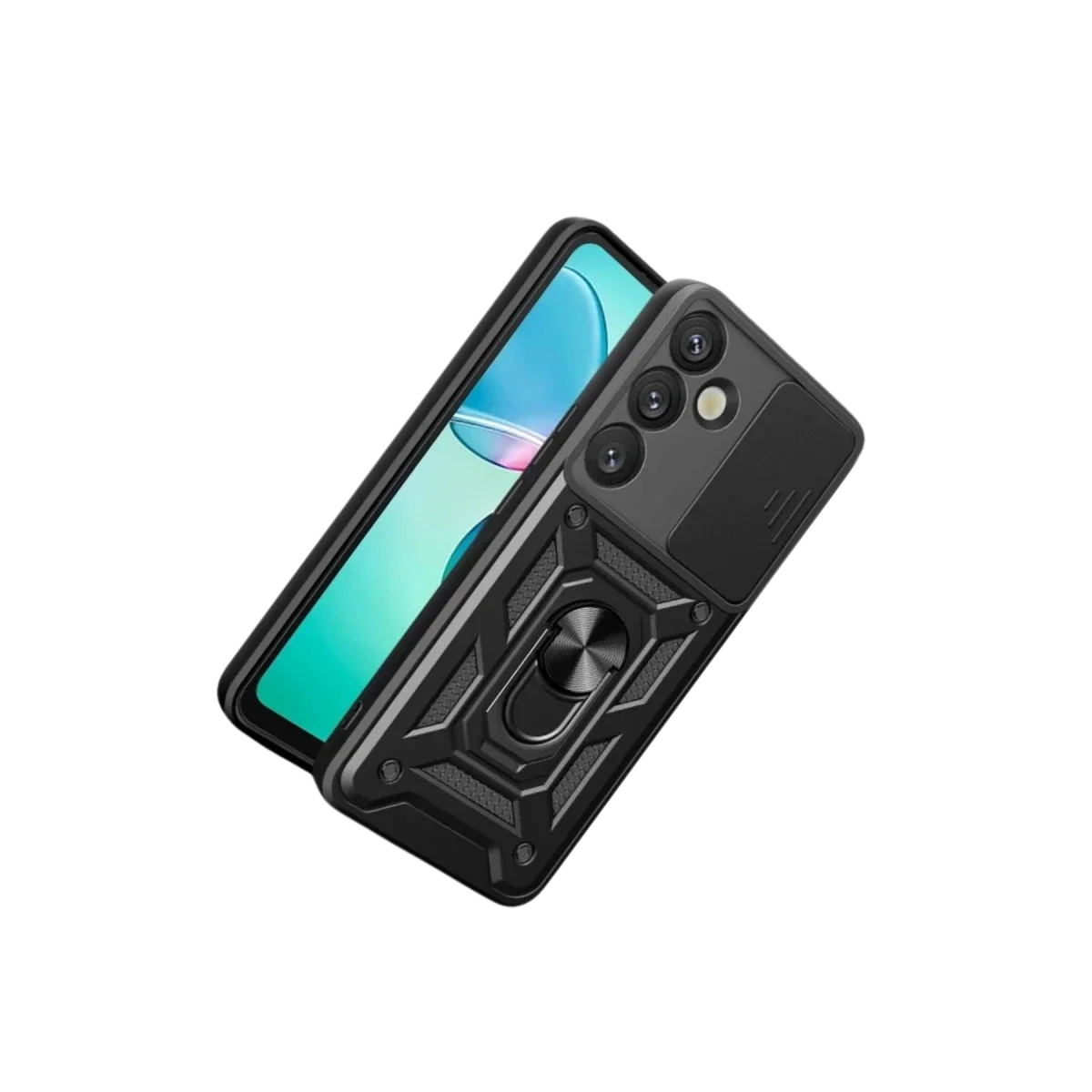Samsung Galaxy S26 Pars Lens Yüzüklü Silikon - Siyah görsel 3
