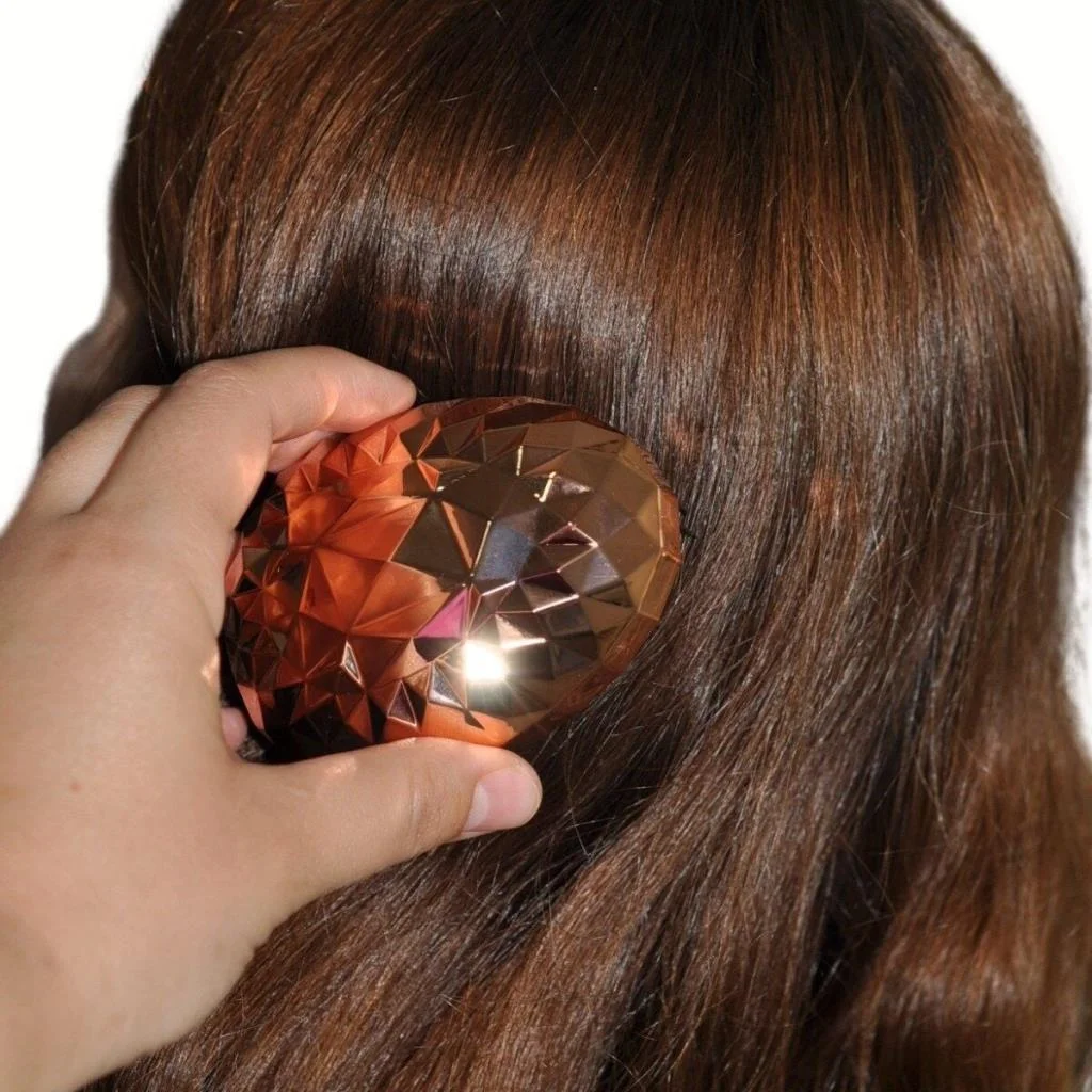 Rose Gold Saç Düzleştirici Tarak Geniş AralıklıHer Saç Tipine Uygun Fırçalı Saç Düzleştirici (adet fiyatıdır) görsel 3