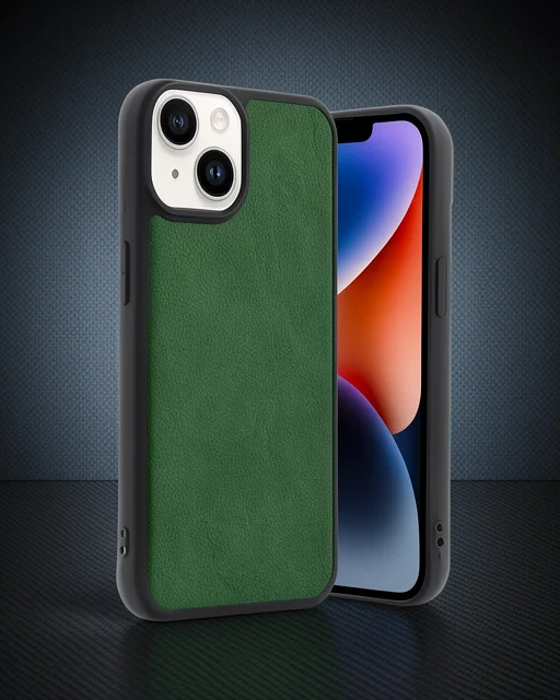 Apple İphone 15 Kılıf Aras Deri Kapak - Açık Yeşil