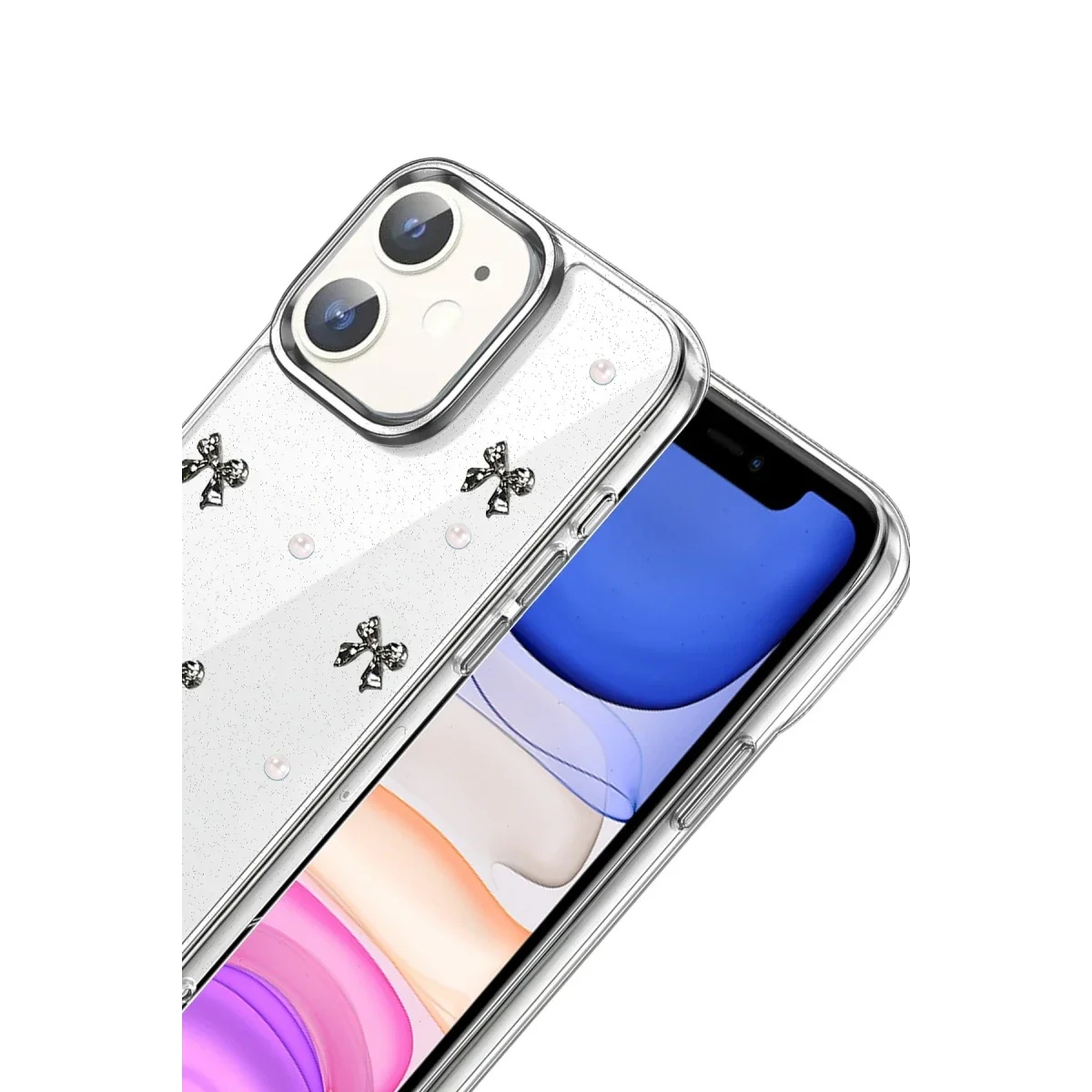 Apple iPhone 11 Fiyonk Desenli Kapak - Desen 8 görsel 3