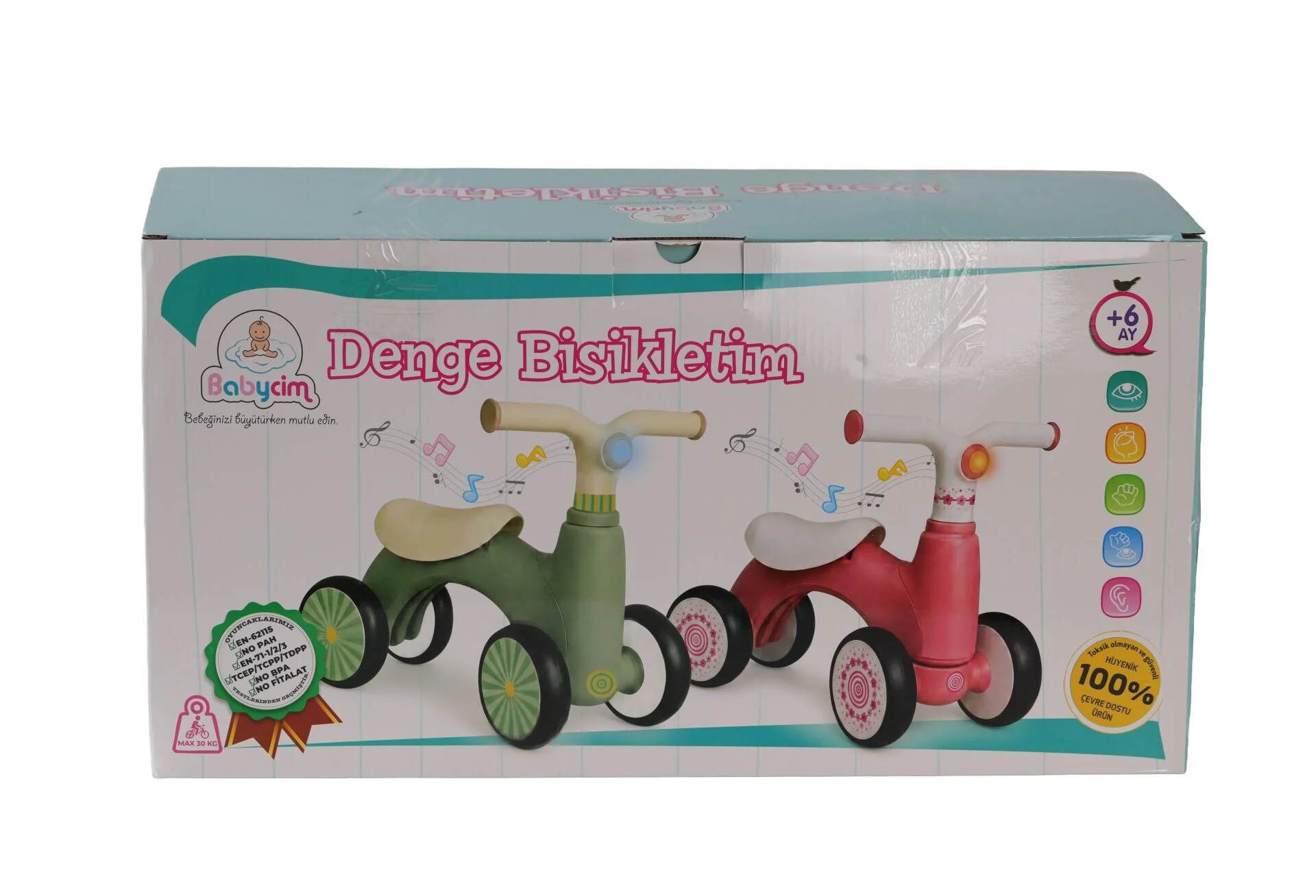 URT047001-YEŞİL Babycim Denge Bisikleti görsel 4