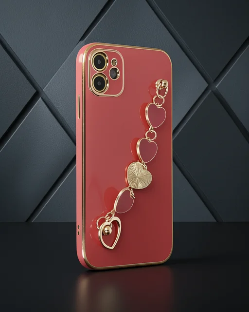 Apple İphone 12 Kılıf Esila Silikon - Kırmızı