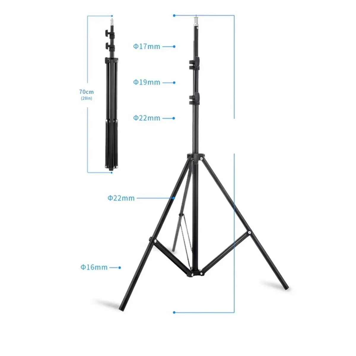 2.1 Tripod Stand Led Işık İçin görsel 2