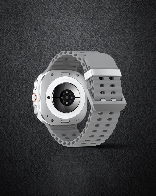 Watch 7 Ultra Kr417 Rug Silikon Kordon - Gri