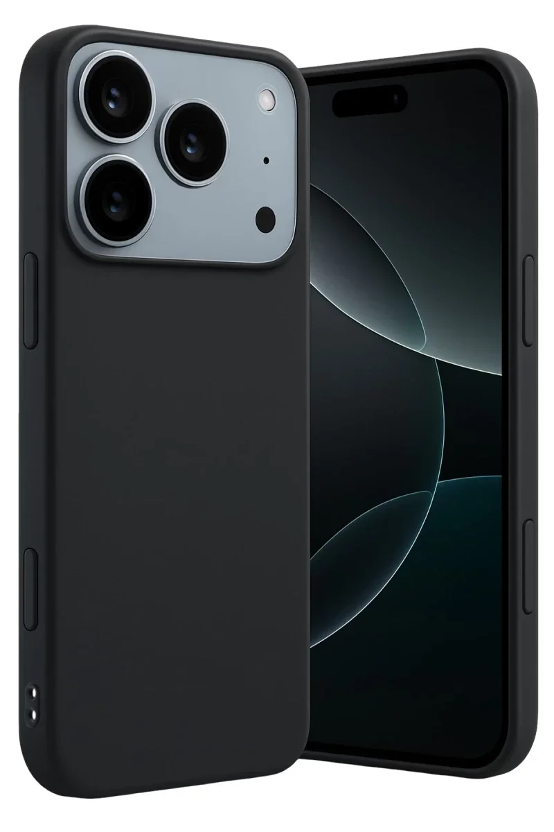 Apple iPhone 17 Pro Max First Silikon - Siyah