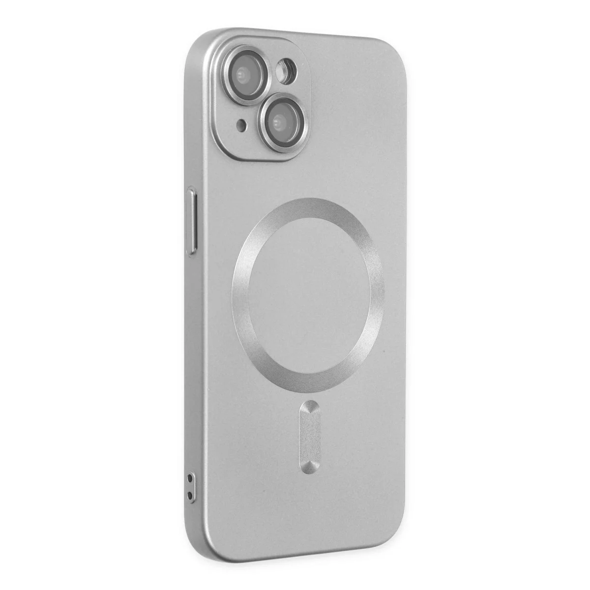 Apple İphone 14 Plus Kılıf Moshi Lens Magneticsafe Silikon - Gümüş görsel 2
