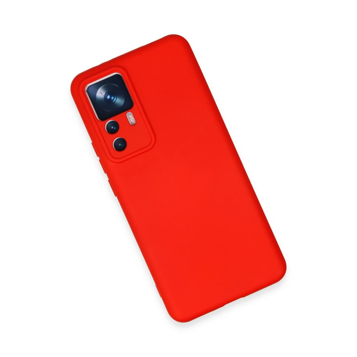 Xiaomi Mi 12t Pro Kılıf Nano İçi Kadife Silikon - Kırmızı görsel 3