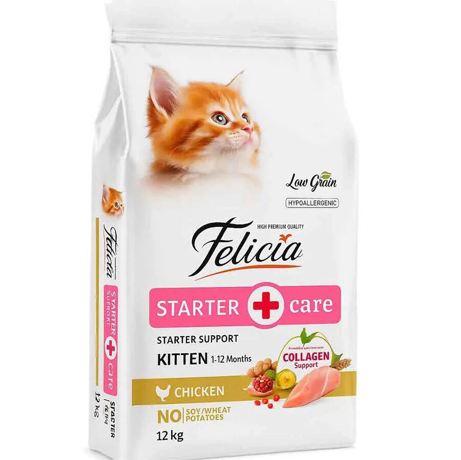 Tavuklu az tahıllı yavru kedi mamasi 12kg felicia