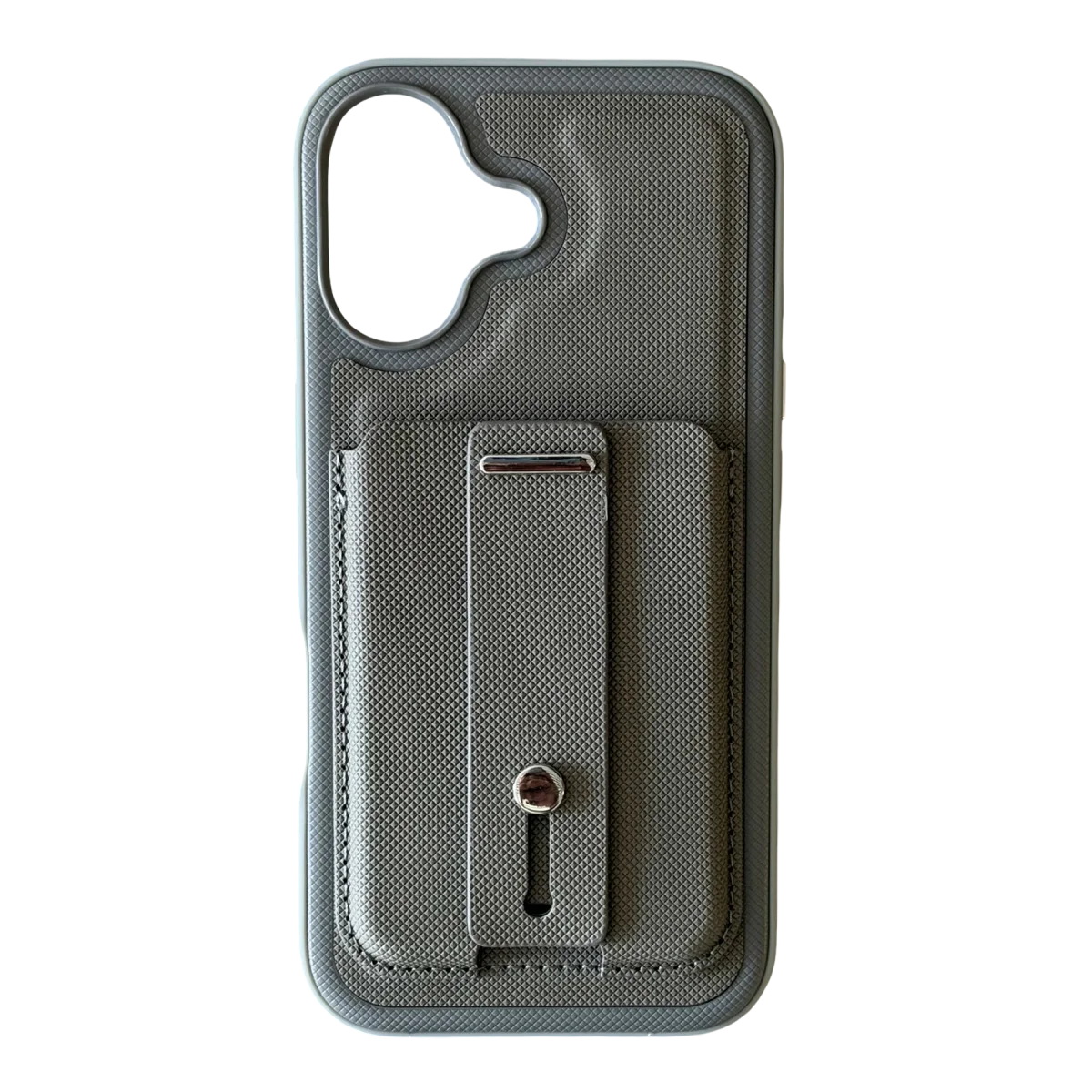 Apple iPhone 16 Latte Kartvizitli Kapak - Koyu Gri