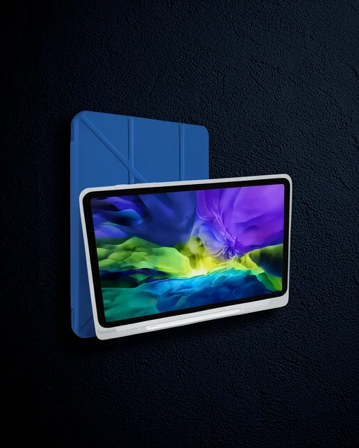 Xiaomi Redmi Pad Kılıf Kalemlikli Mars Tablet Kılıfı - Mavi