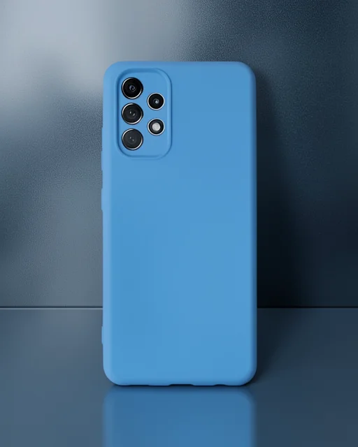 Samsung Galaxy A13 4g Kılıf Nano İçi Kadife Silikon - Mavi