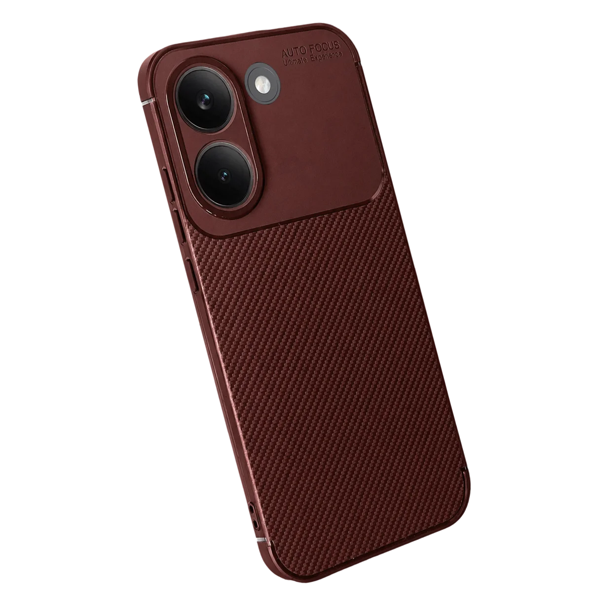Xiaomi Poco X8 Pro Auto Focus Karbon Kapak - Bordo görsel 2