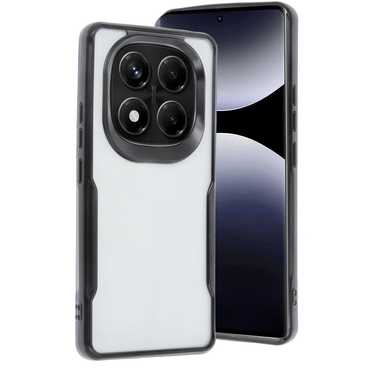 Xiaomi Redmi Note 14 Pro Plus Kılıf Boyi Silikon Kapak - Siyah