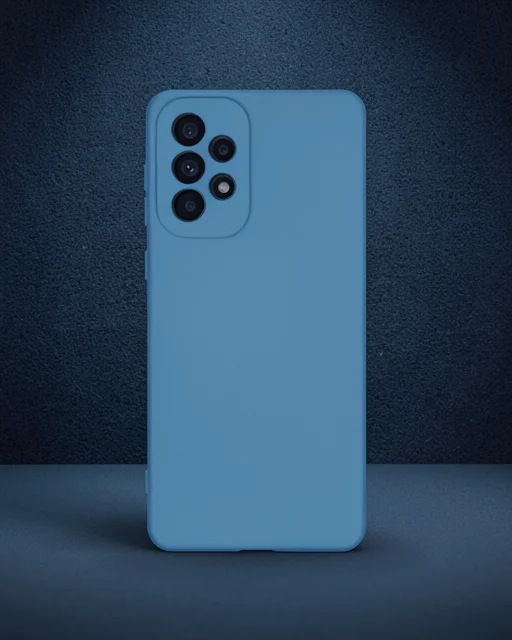 Samsung Galaxy A23 4g Kılıf Nano İçi Kadife Silikon - Mavi