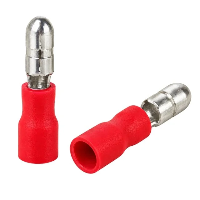 PM-39072 0,5-1,5mm2 Kesit 21x4x4mm Soket Kırmızı İzoleli Kablo Pabucu (100’lü Paket) görsel 4