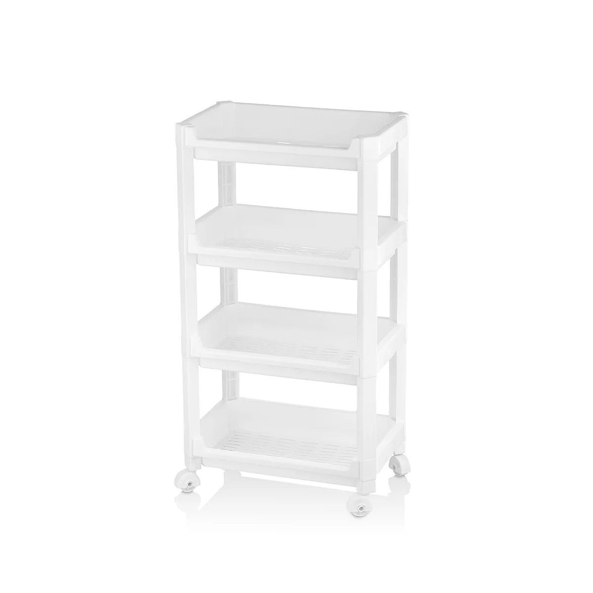 4 Katlı Tekerlekli Sepet Organizer 355x220x670 mm görsel 2