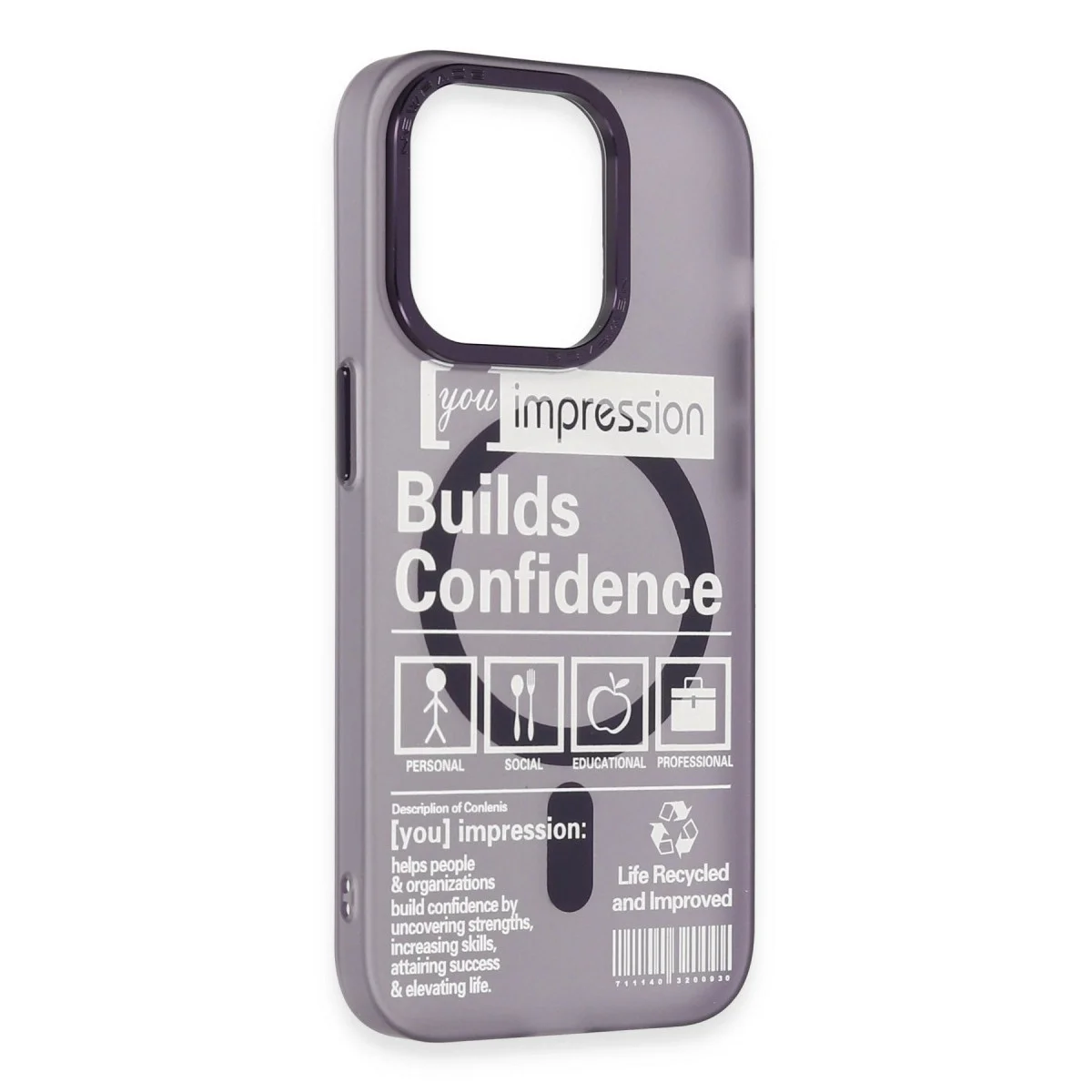 Apple İphone 14 Pro Kılıf Apollo Magneticsafe Desenli Kapak - Apollo Mor - 6 görsel 4