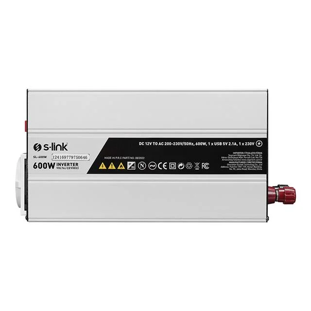 S-Link SL-600W Dc12v-Ac230v 600w İnverter görsel 2