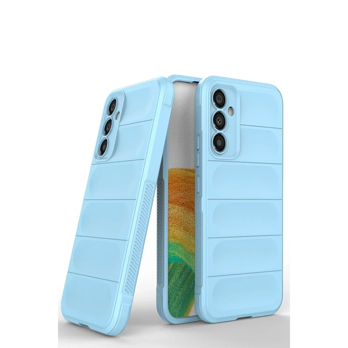 Samsung Galaxy A15 4G Kılıf Optimum Silikon - Sky Blue görsel 4