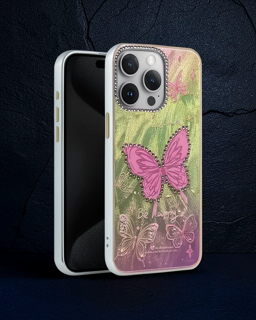 Apple İphone 14 Pro Kılıf Blade Aynalı Desenli Kapak - Desen 5