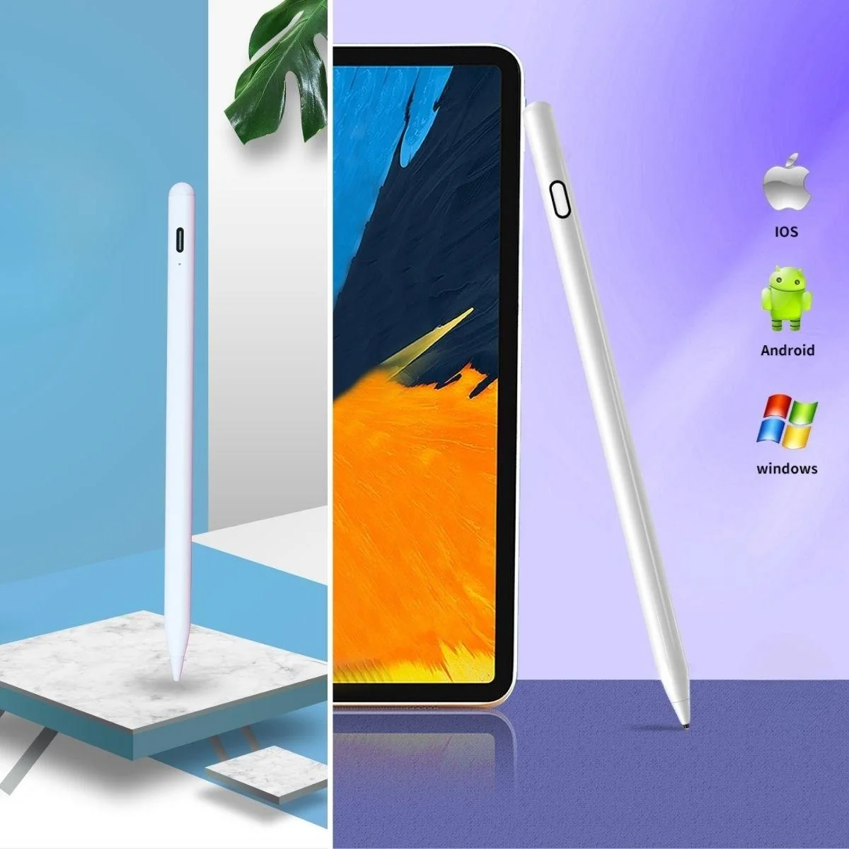 Evrensel Tablet ve Dokunmatik Telefonlarla Uyumlu Hassas Çizim ve Tasarım Kalemi görsel 3