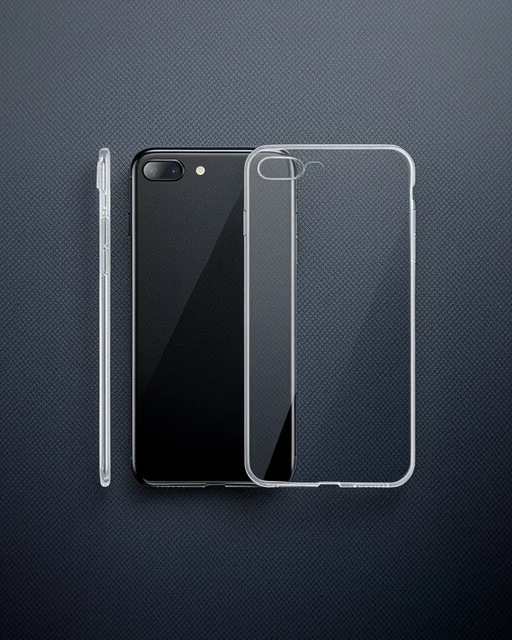 Apple İphone 8 Plus Kılıf Lüx Şeffaf Silikon