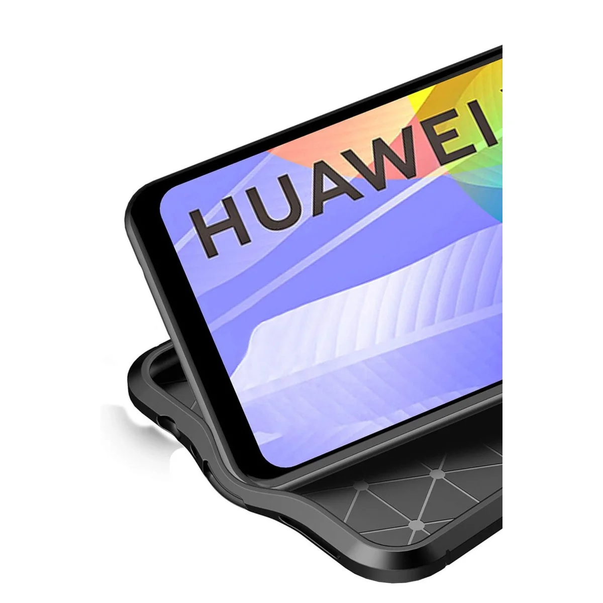 Huawei Y6p Kılıf Auto Focus Kapak - Lacivert görsel 3
