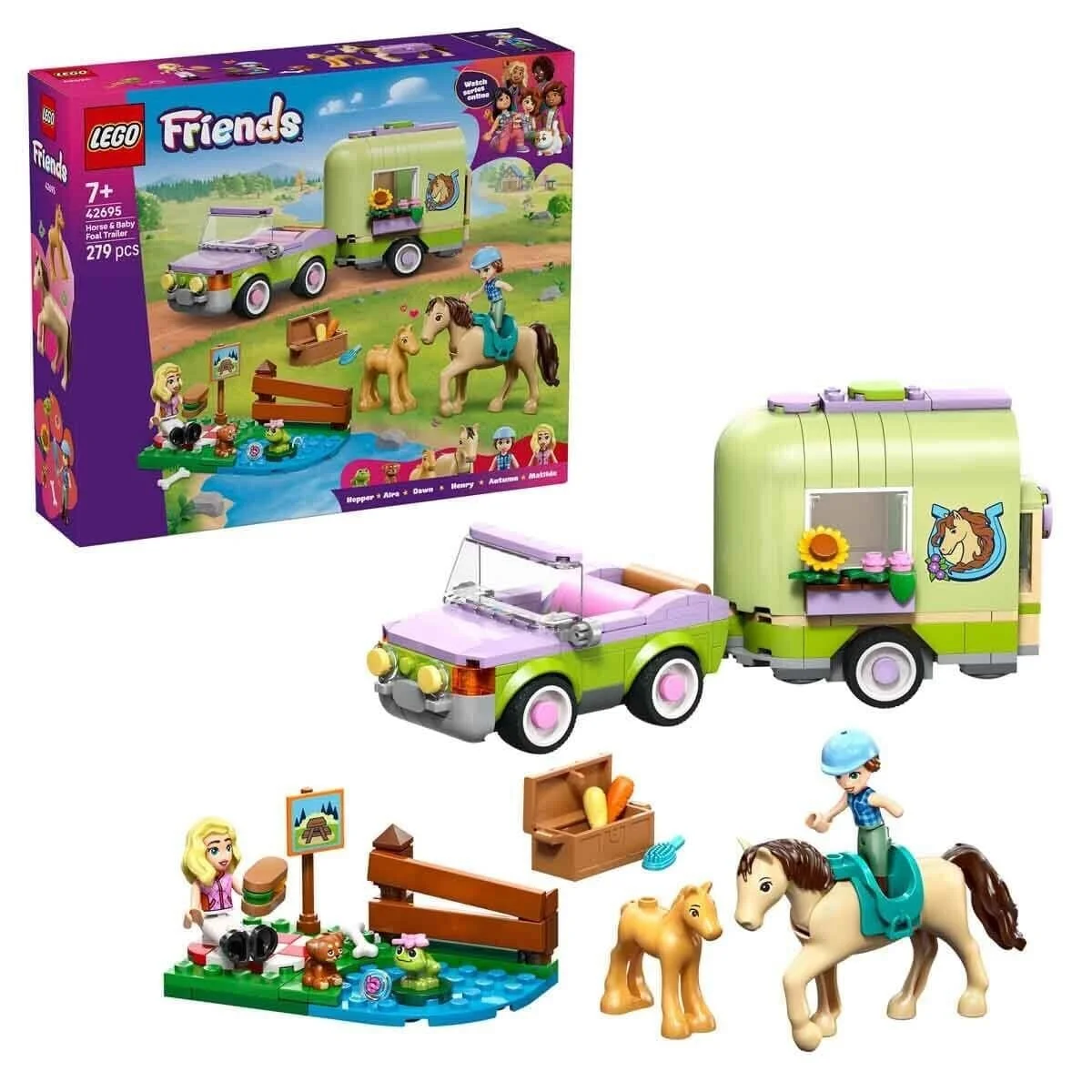 42695 Lego Friends At ve Tay Römorku 279 parça +7 yaş