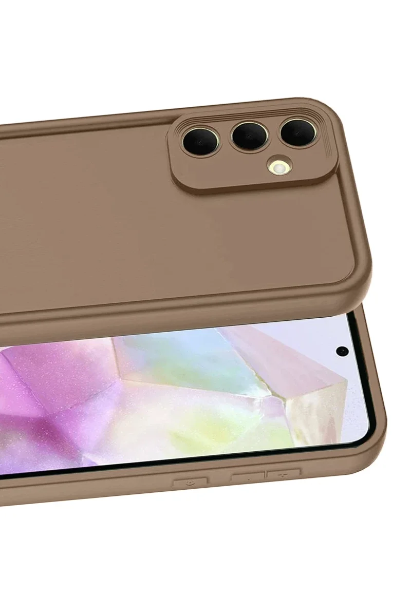 Samsung Galaxy A56 Kılıf Viera Silikon - Kahverengi görsel 2