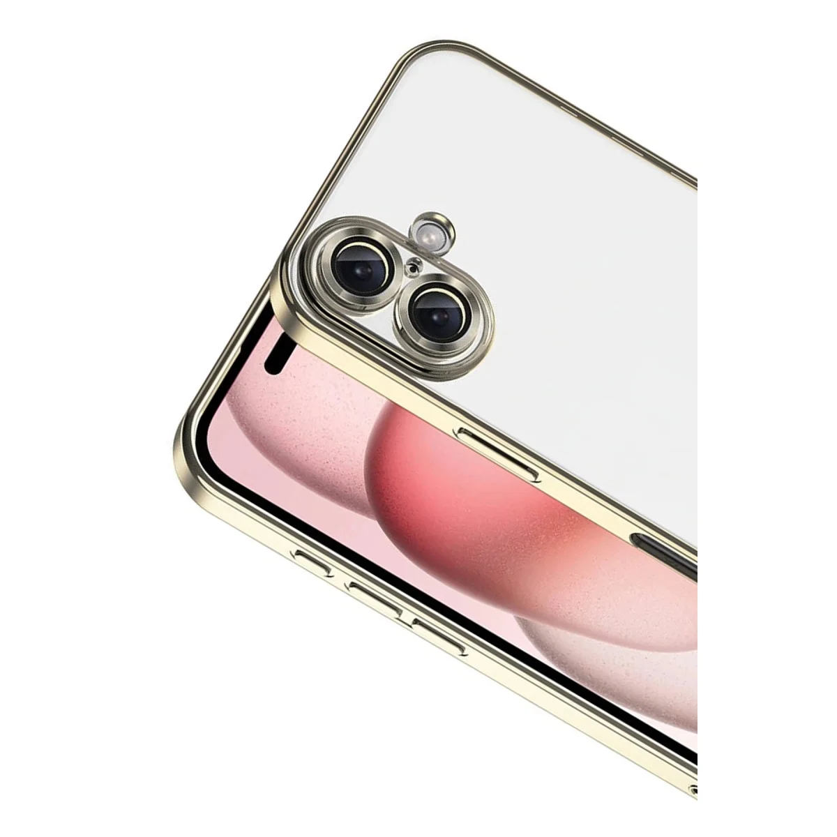 Apple İphone 17 Razer Lensli Silikon - Gold görsel 2