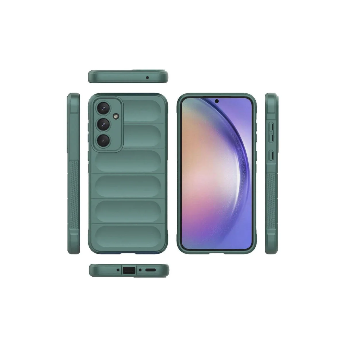 Samsung Galaxy A26 Kılıf Optimum Silikon - Koyu Yeşil görsel 3