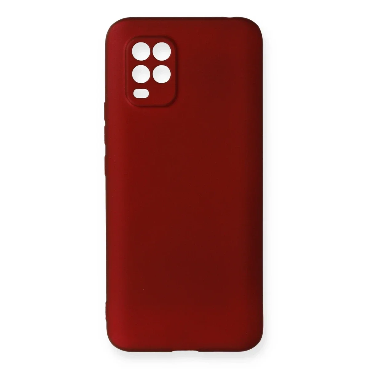 Xiaomi Mi 10 Lite Kılıf First Silikon - Bordo