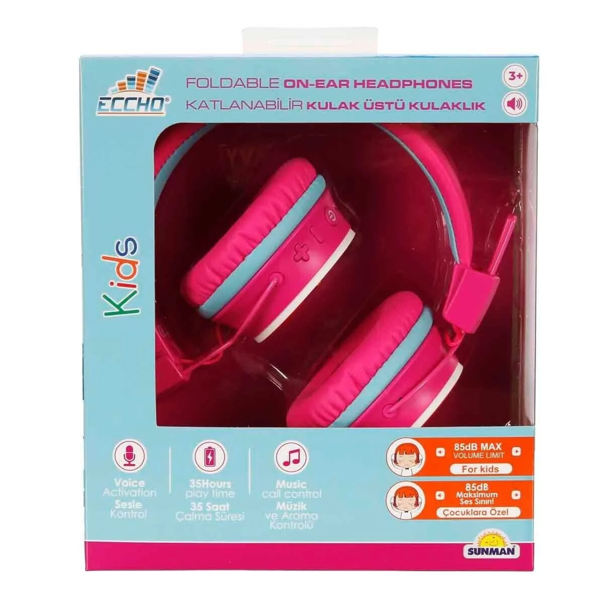 S01002605 -sun-gle-ech-kulaklık krofonlu Katlanabilir Kablosuz Gökkuşağı Resim görsel 5