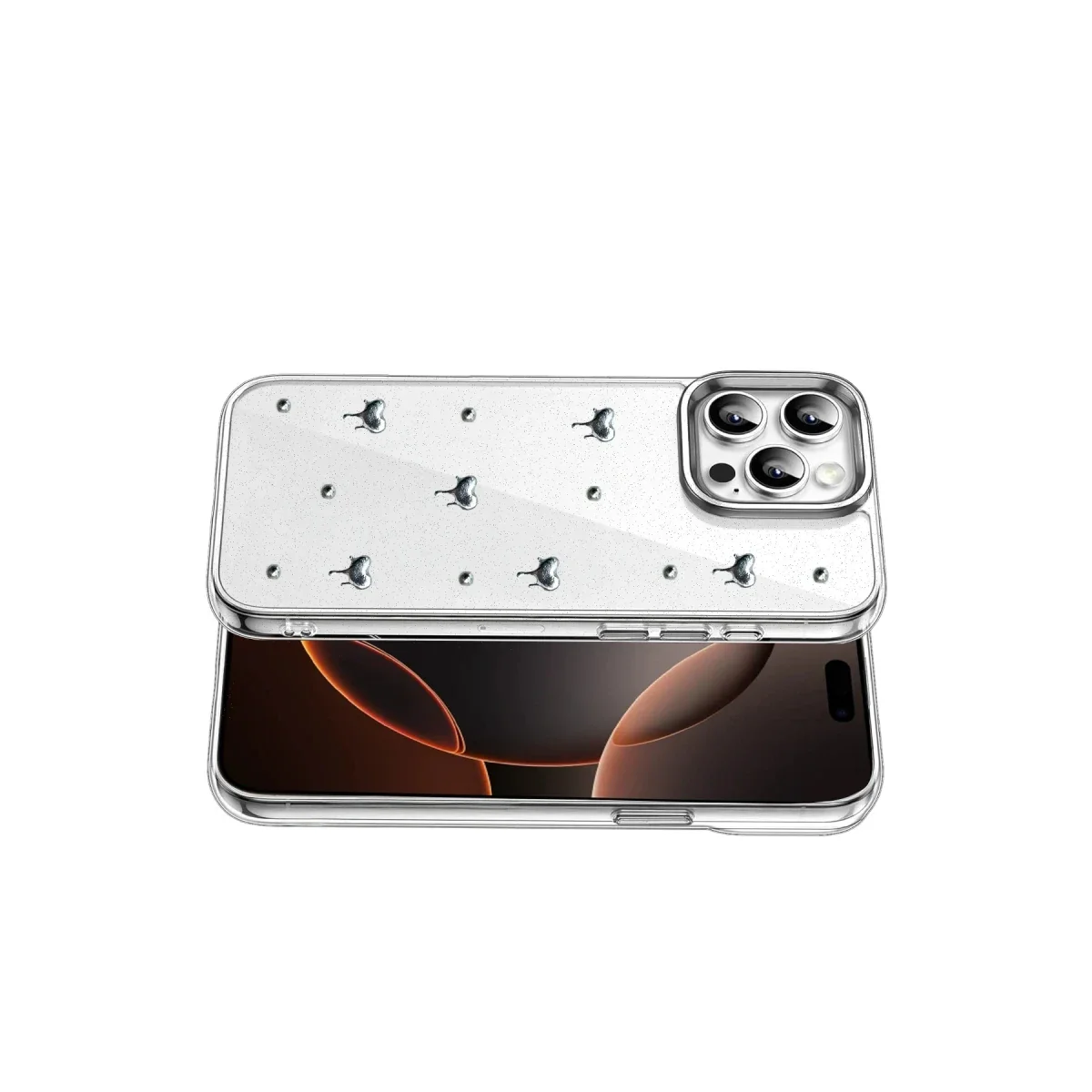 Apple iPhone 15 Pro Max Fiyonk Desenli Kapak - Desen 1 görsel 3