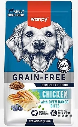 Tahılsız tavuklu yetişkin köpek maması 1, 5 kg wanpy