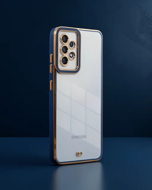 Samsung Galaxy A33 5g Kılıf Liva Lens Silikon - Mavi