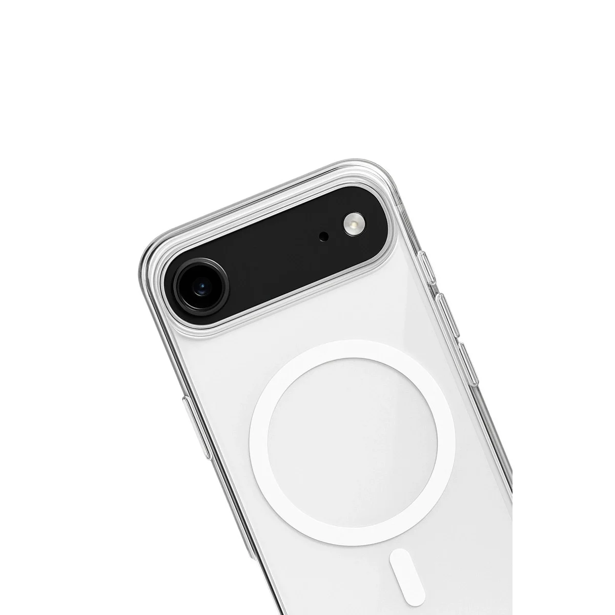Apple İphone 17 Air Kılıf Magneticsafe Şeffaf Silikon - Şeffaf görsel 2