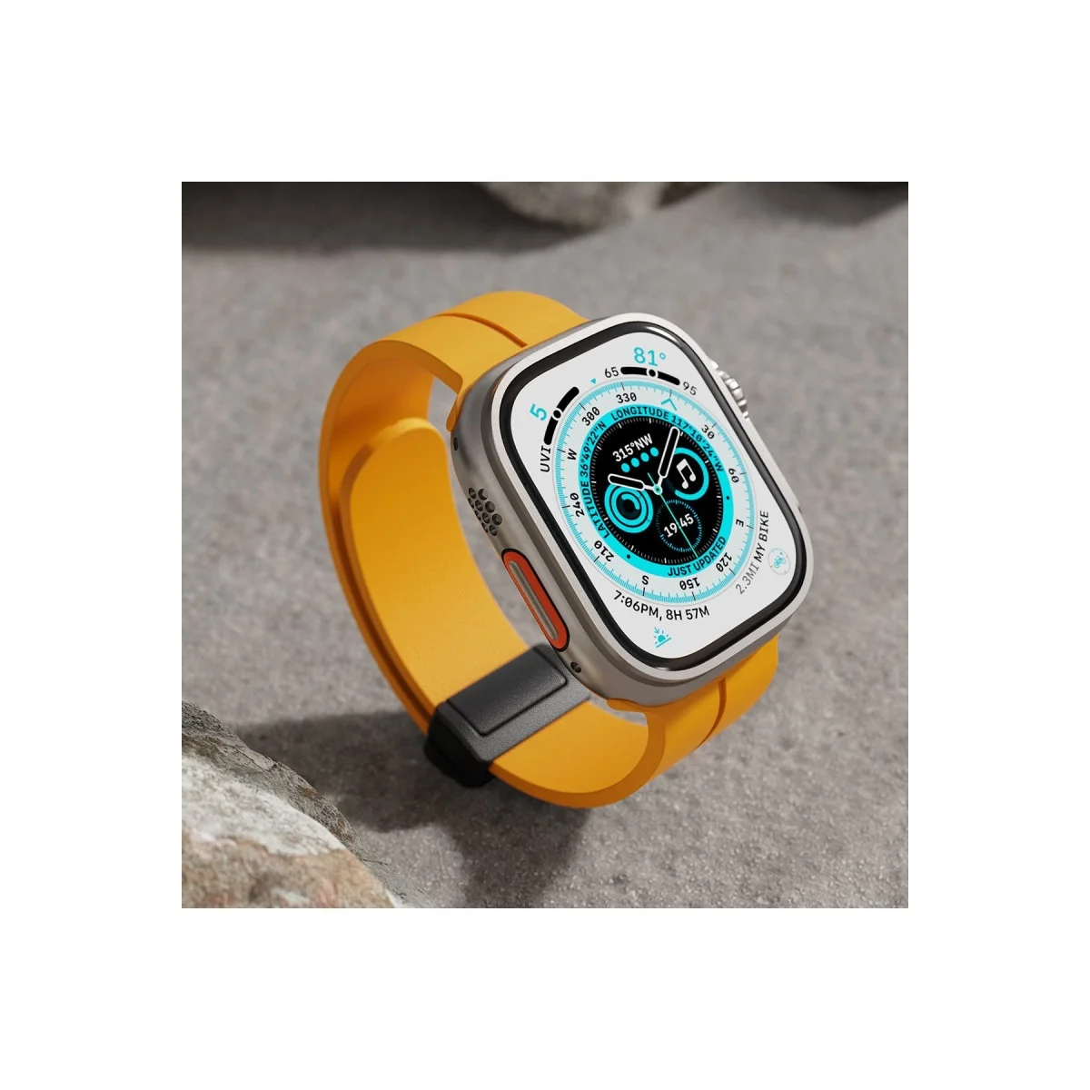 Apple Watch 42mm Kr412 Elegance Stylısh Kordon (saat Değildir) - Lila görsel 4