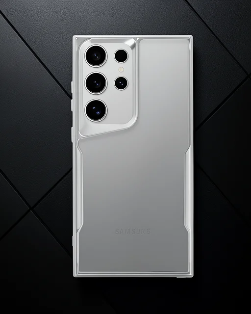Samsung Galaxy S25 Ultra Kılıf Boyi Silikon Kapak - Gümüş