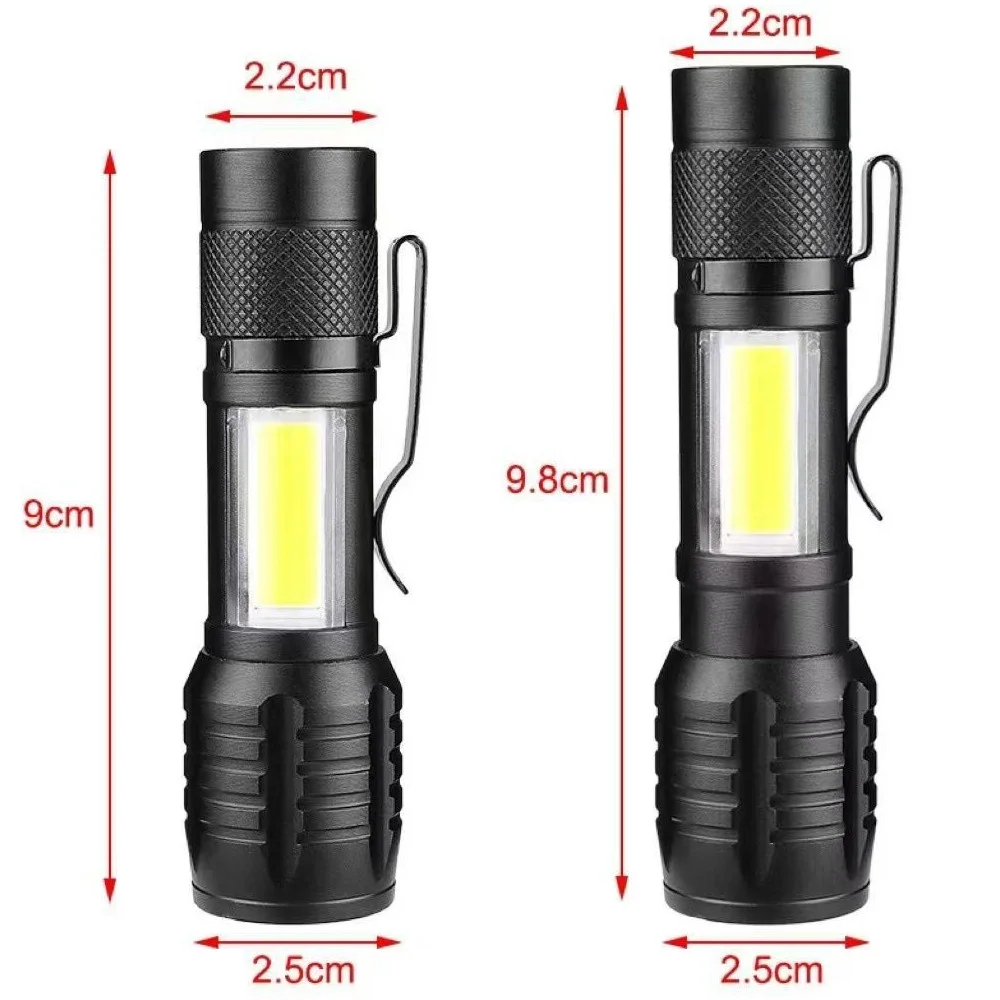 WS-5454 COB LED USB Şarjlı Mini El Feneri görsel 2