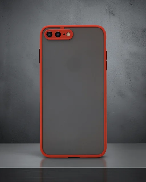 Apple İphone 7 Plus Kılıf Montreal Silikon Kapak - Kırmızı