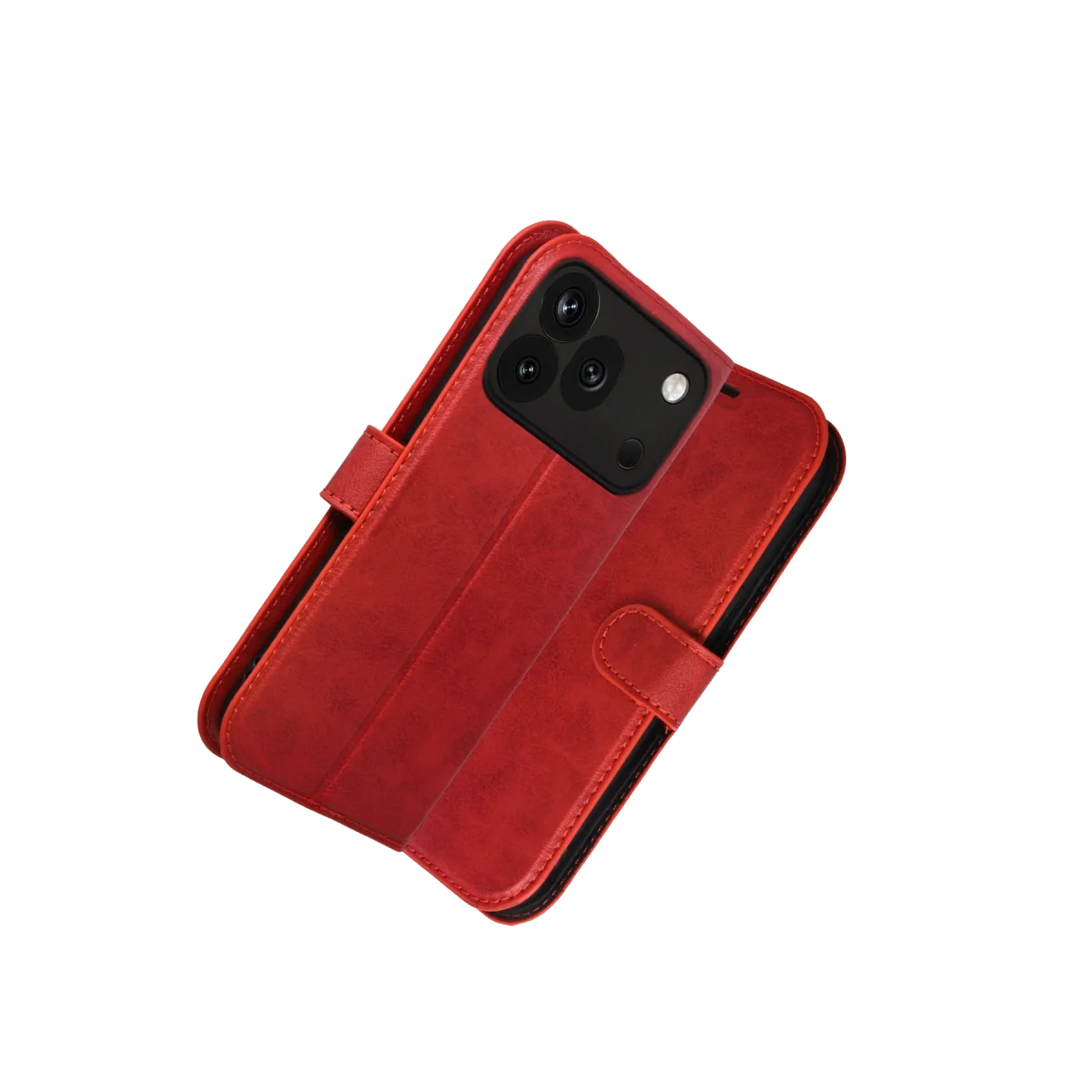 Huawei Honor 600 Pro Trend S Plus Kapaklı Kılıf - Kırmızı görsel 3