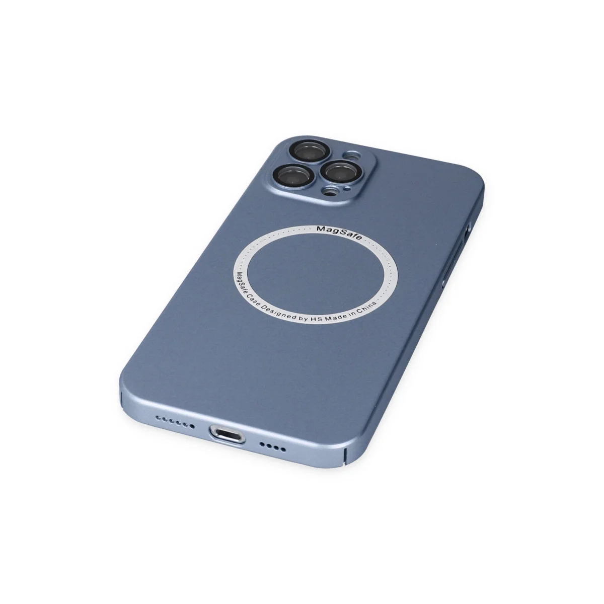 Apple İphone 12 Pro Kılıf Jack Magneticsafe Lens Silikon - Sierra Blue görsel 5