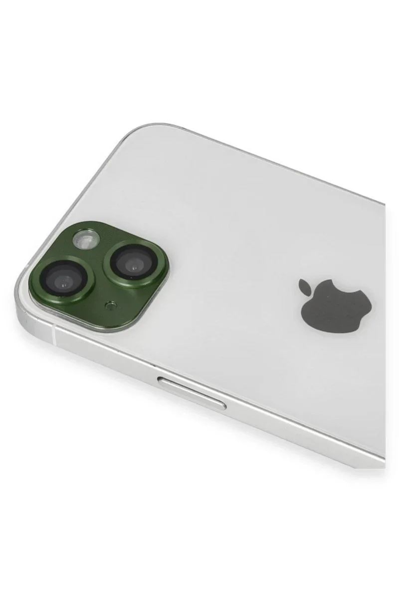 Apple iPhone 13 Pers Alüminyum Kamera Lens - Yeşil görsel 3