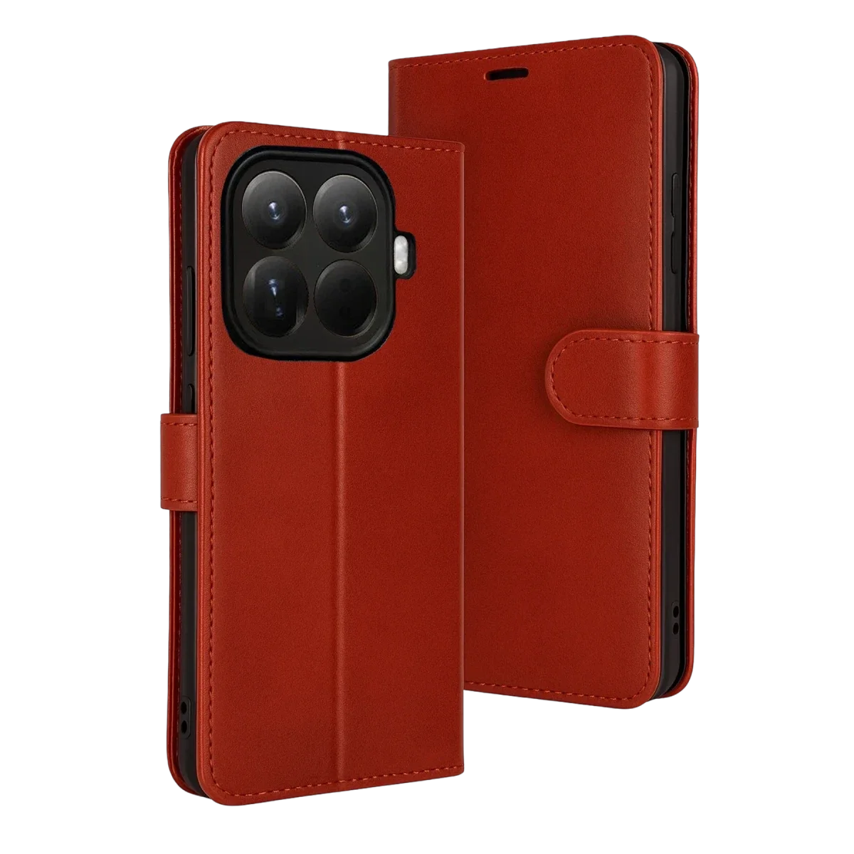 Xiaomi Mi 15T Pro Trend S Plus Kapaklı Kılıf - Kırmızı