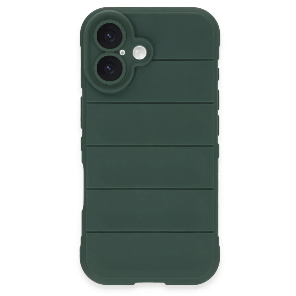 Apple iPhone 16 Plus Kılıf Optimum Silikon - Koyu Yeşil görsel 3
