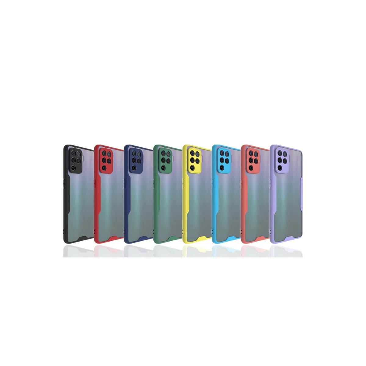 Oppo Reno 5 Lite Kılıf Platin Silikon - Sarı görsel 2